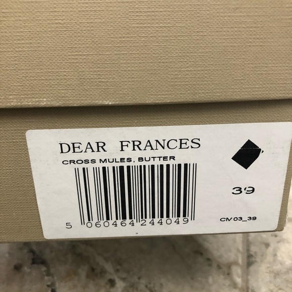Dear Frances leather cross mules, butter - Picture 7 of 10
